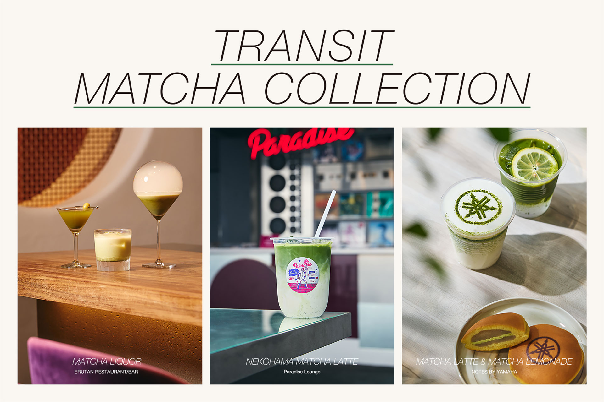 TRANSIT MATCHA COLLECTION