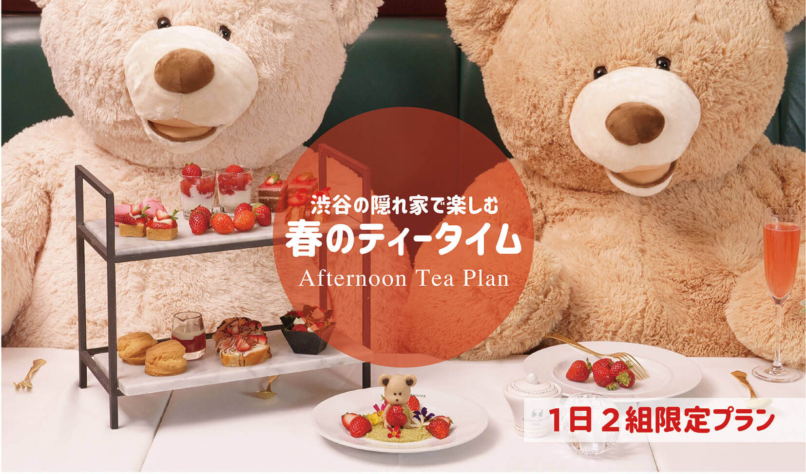 【1日2組限定】渋谷の隠れ家フレンチ「ドゥマゴ」のくまたちと楽しむアフタヌーンプランが登場!