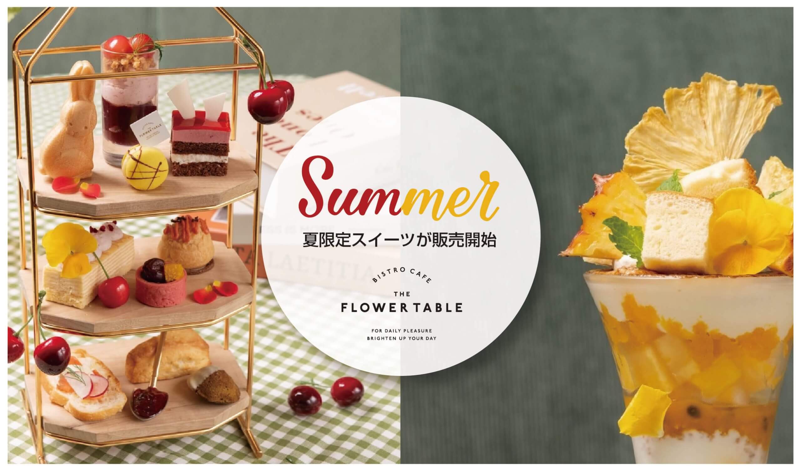 話題の台湾カステラも!この夏限定の南国風パフェやチェリーのアフタヌーンティーなどが登場!